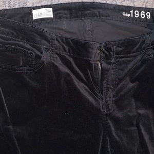 Gap Black Velvet Always Skinny Pant